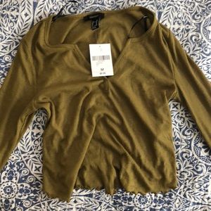 Forever 21 long sleeve crop top